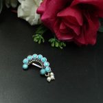 Bulk 86 Attractive Oxidised Marathi Nosepin - Maharashtrian Nath - "Aqua"