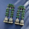 Designer Double Layer Jhumka Oxidised Leaf Earrings 22 photo 2025 12 24 17 11 35