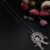 Lord-krishna-Special-Flute-Pendent-Oxidised-Necklace-With-Jhumka