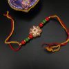 Regal Kundan Meena Work Rakhi for a Cherished Brother