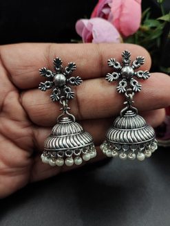 Traditional Light Weight Jhumka Stud Earrings For Girls