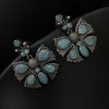 Premium Quality Butterfly Earrings Silver Replica Stone Stud
