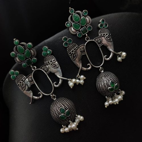 Premium Design Elephant Dangler Earrings For Girls