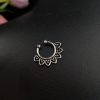 Traditional Oxidised Septum Nose Pins | Silver Plated Nose Rings