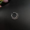 Oxidised Septum Nose Rings - Fusion of Traditional Art