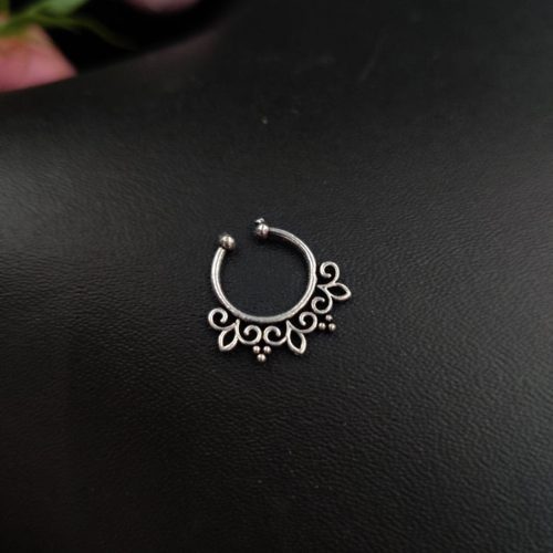 Oxidised Septum Nose Rings Affordable Silver Plated