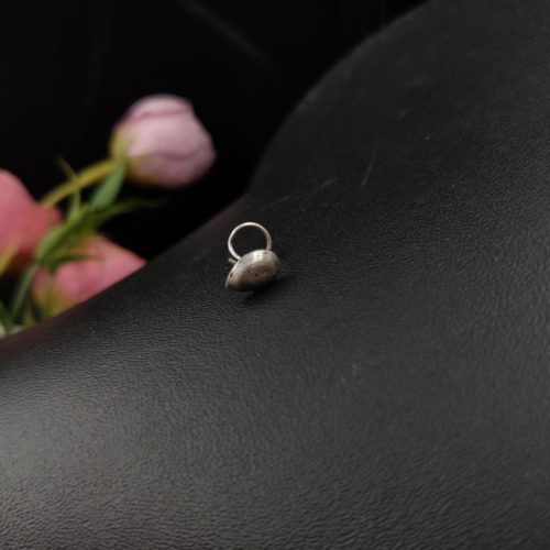 Designer Shape Oxidized Wire Nosepin For Girls