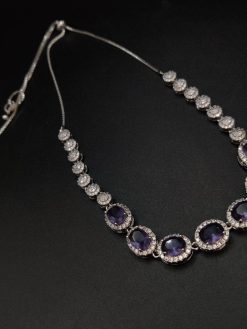 Classic design American diamond necklace set for special occasions