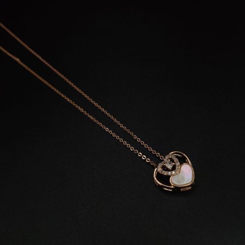 Exquisite Rose Gold Plated AD Pendant Necklace with Swarovski Crystals - Image 2