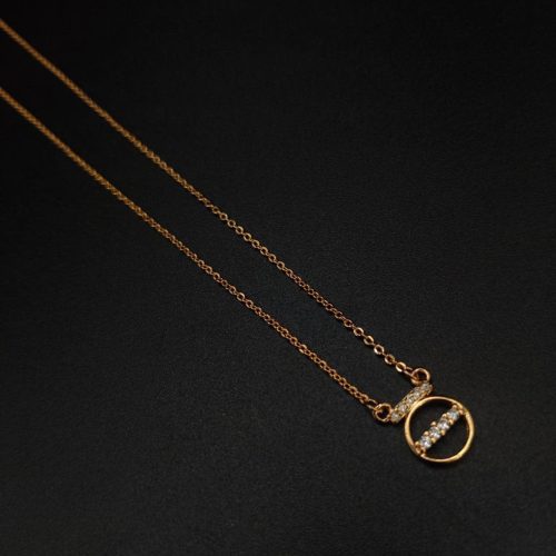 Versatile Rose Gold Plated AD Pendant Necklace for Everyday Versatility - Image 2