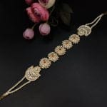 Enhance your ethnic look with the gold plated Shish Patti for a touch of tradition