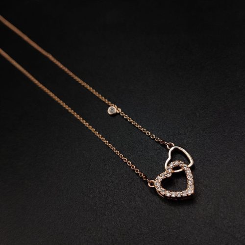 Delicate Rose Gold-plated CZ Stone Mangalsutra Necklace for a Subtle and Elegant Appeal - Image 2