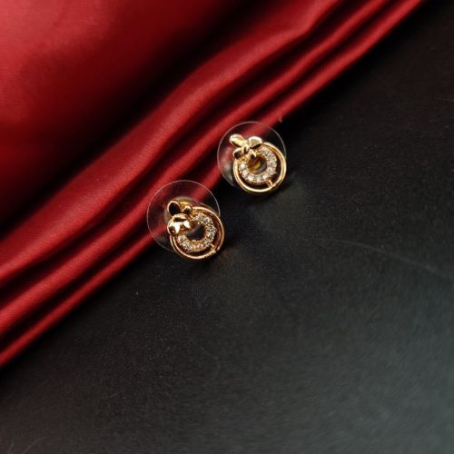 Delicate cubic zirconia stud earrings for a subtle and chic look