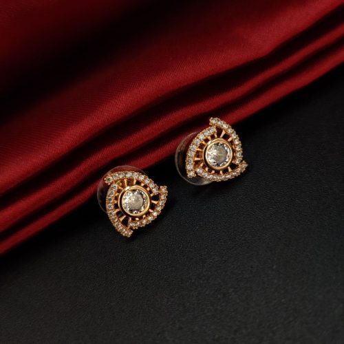 D9 Creation's trendy cubic zirconia earrings with screw-back security