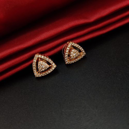 Luxury and Style: AD Cubic Zirconia Stud Earrings