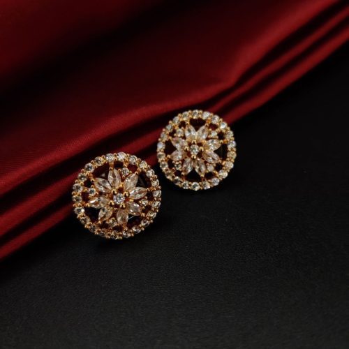 D9 Creation's premium AD stud earrings with timeless style
