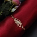 D9 Creation's premium rose gold CZ bracelet with adjustable elegance