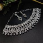 American Diamond AD Choker With Maangtikka Necklace Set Wedding Special