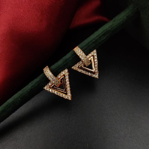 Affordable AD earrings adorned with shimmering CZ gems