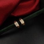 Stylish cubic zirconia earrings featuring brilliant CZ stones
