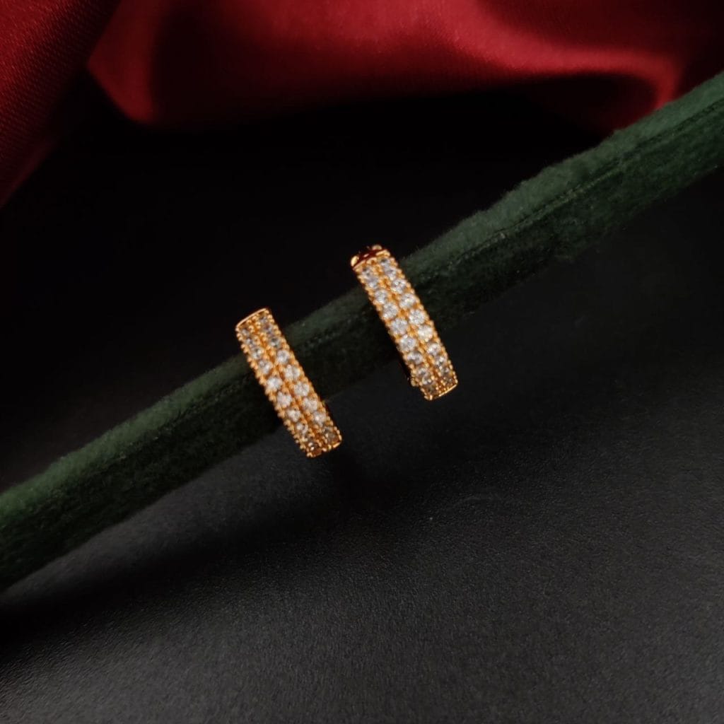 D9 Creation's premium AD earrings with adjustable screw-back closure
