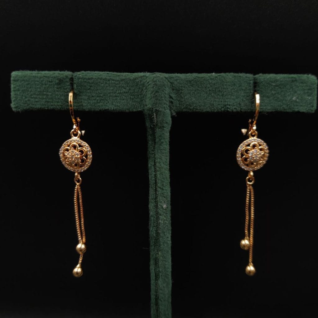 Elegant AD earrings with adjustable screw-back closure for a perfect fit