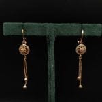 Elegant AD earrings with adjustable screw-back closure for a perfect fit