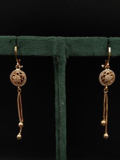 Elegant AD earrings with adjustable screw-back closure for a perfect fit