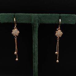 Affordable CZ earrings adorned with dazzling cubic zirconia gems