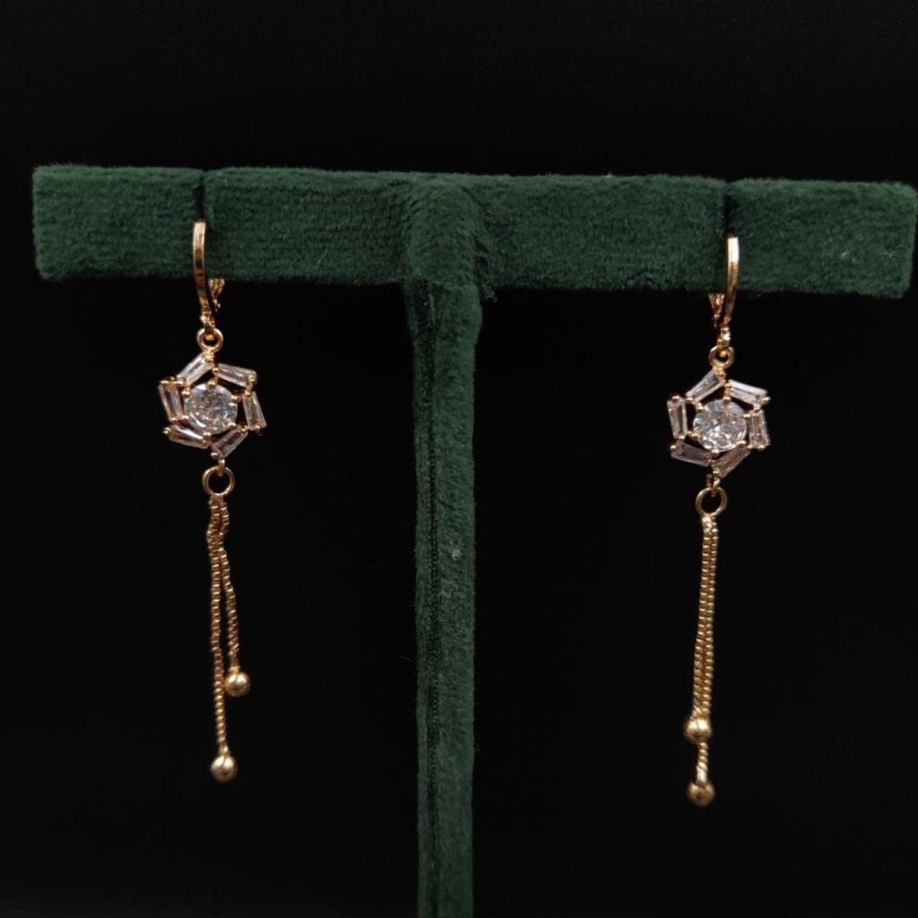 D9 Creation's trendy AD earrings with screw-back design