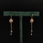 Exquisite AD earrings with intricate CZ patterns