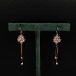 D9 Creation's premium cubic zirconia earrings with adjustable screw-back