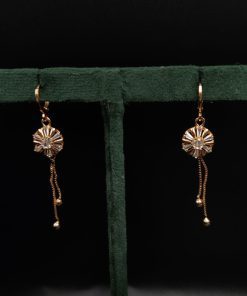 Affordable cubic zirconia stud earrings with intricate CZ accents
