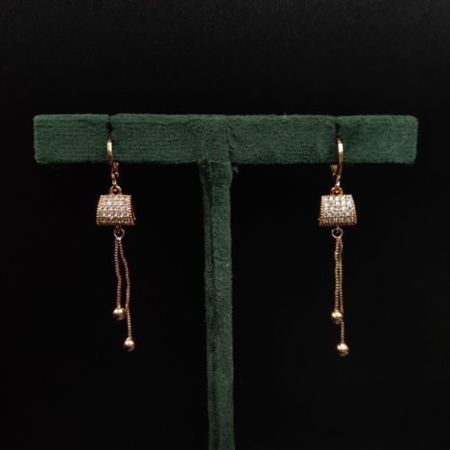 Dazzling cubic zirconia earrings for a subtle and chic look