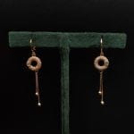 D9 Creation's exquisite AD earrings with shimmering CZ details