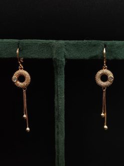 D9 Creation's exquisite AD earrings with shimmering CZ details