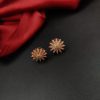 Vintage-Inspired Rose Gold Plated CZ Studs