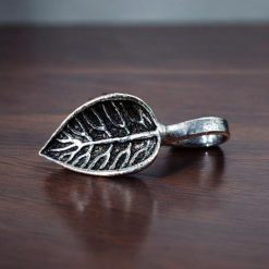 Oxidised Leaf Nosepin | Simple Press Nose-pin For Girls