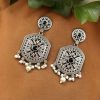 Silver Replica High Quality Dangler Earrings With Pearl Beads