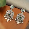 Silver Replica High Quality Dangler Earrings With Pearl Beads