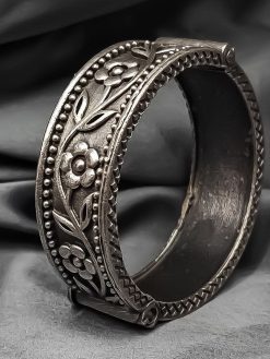 Antique Silver Look Like Kada Bangle For Girls - Traditional Look Kada