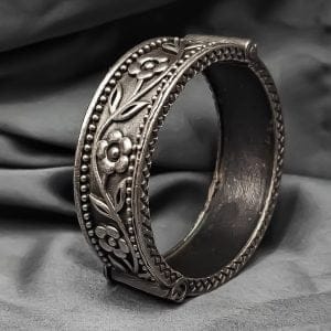 Antique Silver Look Like Kada Bangle For Girls - Traditional Look Kada
