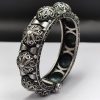 Traditional Oxidised Bracelet - Navratri Special Free Size Bangle Kada with intricate designs.