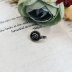 Designer Round Peacock Oxidized Press Nosepin For Girls