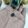Designer Flower Style Oxidized Press Nosepin For Girls