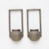 Antique Oxidised Pot Design Tribal Handcrafted Studs - Silver Replica Matka Earrings