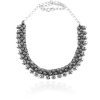 Premium Quality Designer Oxidized Stone Choker Set with a Touch of Elegant