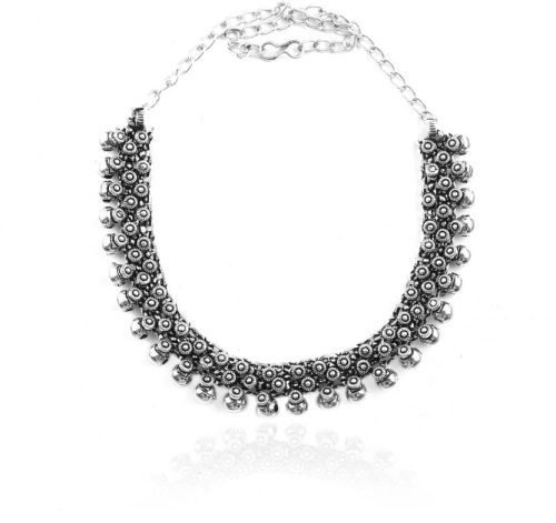 Premium Quality Designer Oxidized Stone Choker Set with a Touch of Elegant