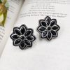 Designer Oxidised Stone Work Stud Earrings For Girls - Casual Wear Stud Earrings
