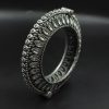 Antique Look Silver Replica Stone Work Oxidised Free Size Bangle Kada For Girls